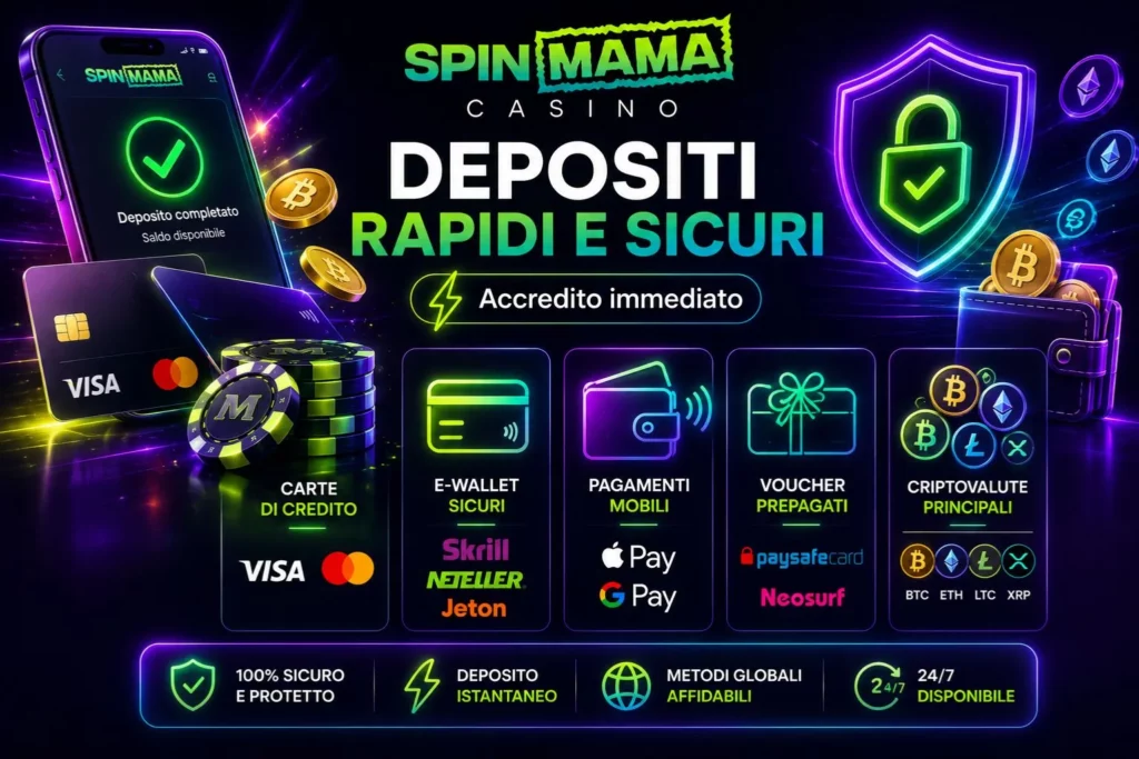 Depositi rapidi e sicuri